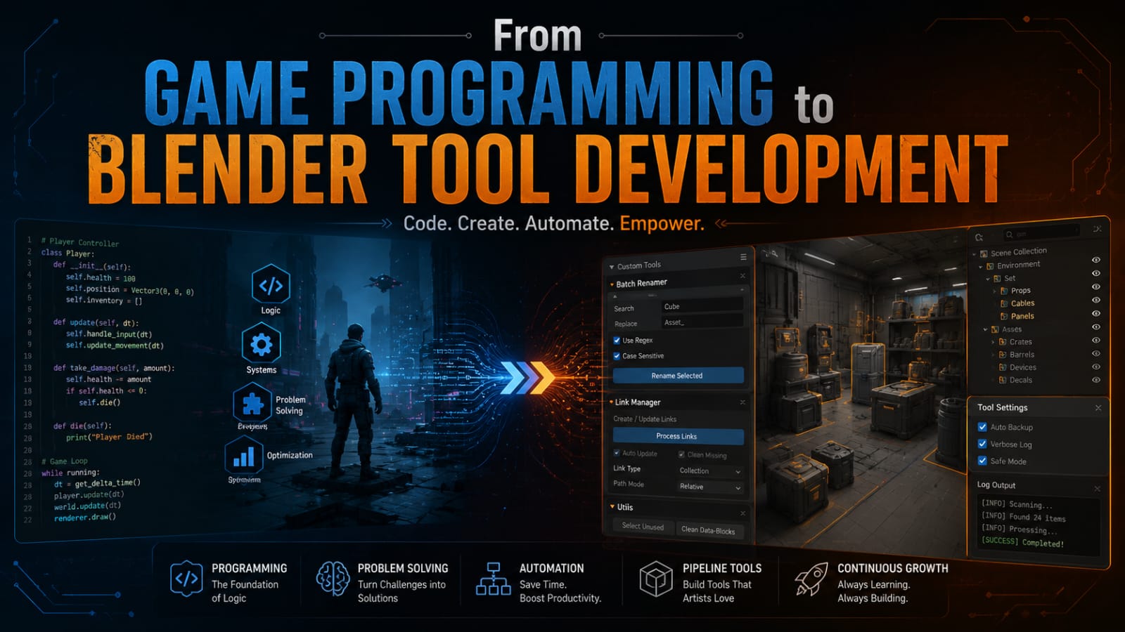 From Game Programming to Blender Tool Development — cover